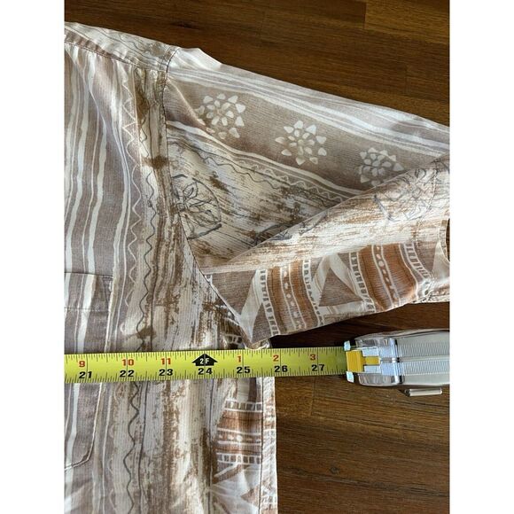 Vintage Cooke Street Shirt‎ Mens Size Large Cream Tan Button Down Beach Hawaiian - Picture 9 of 16